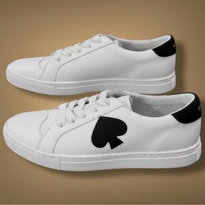Kate Spade Cream and Black Sneakers